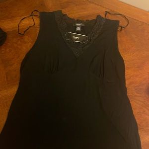 Alfani black lace top. New with tags